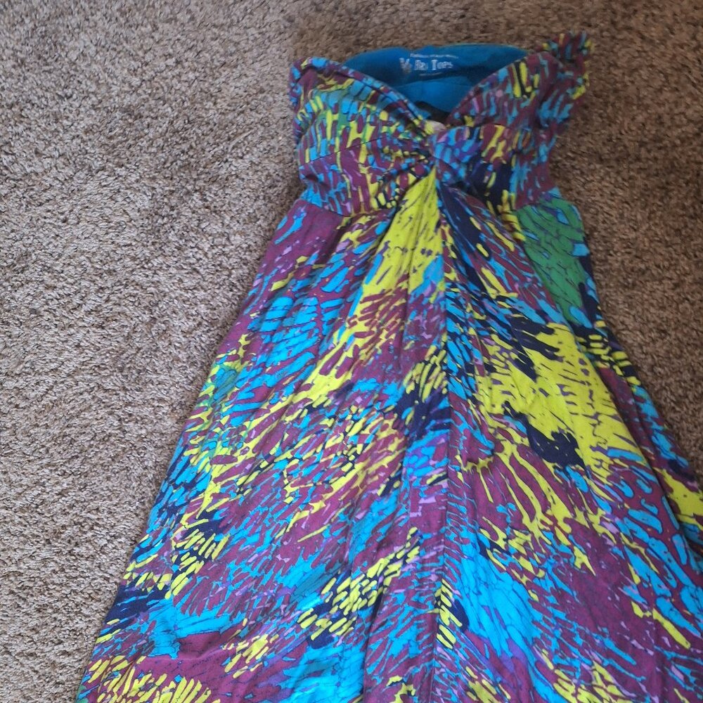 Victoria's Secret Bra Top Strapless Multicolor Summer Dress